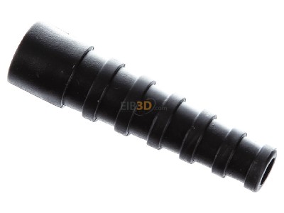 View top right Telegrtner B00081A1272 Coax type cable bend restrictor black 
