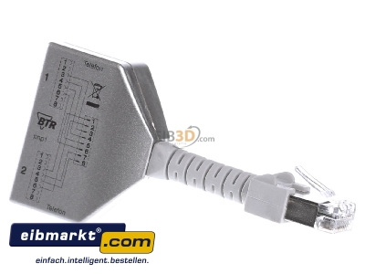 Ansicht rechts Metz Connect 130548-01-E Set Cable-sharing-Adapter ISDN/ISDN 