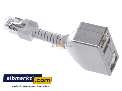 Ansicht oben links Metz Connect 130548-01-E Set Cable-sharing-Adapter ISDN/ISDN 