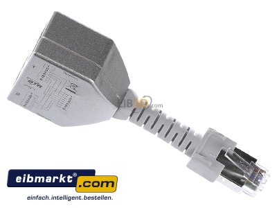 Ansicht oben rechts Metz Connect 130548-01-E Set Cable-sharing-Adapter ISDN/ISDN 