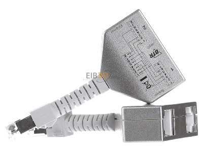 Ansicht links Metz Connect 130548-02-E Set Cable-sharing-Adapter Ethernet/ISDN 