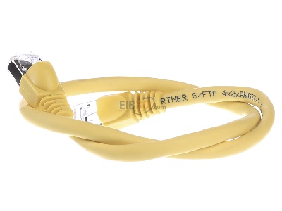 View on the right Telegrtner L00000A0076 RJ45 8(8) Patch cord 6A (IEC) 0,5m 
