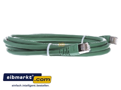 View on the left Telegrtner L00002A0113 RJ45 8(8) Patch cord 6A (IEC) 3m
