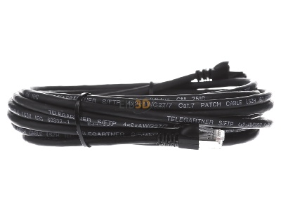 View on the left Telegrtner L00004A0060 RJ45 8(8) Patch cord 6A (IEC) 7,5m 
