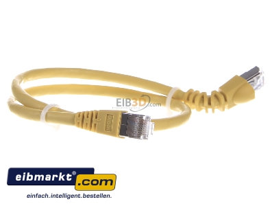 View on the left Telegrtner L00000A0199 RJ45 8(8) Patch cord 6A (IEC) 0,5m
