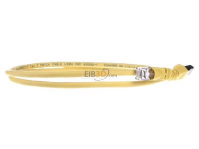 View on the left Telegrtner L00000A0200 RJ45 8(8) Patch cord 6A (IEC) 1m 
