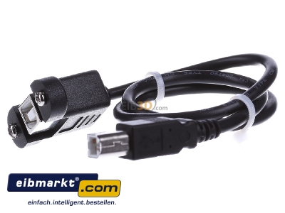 Frontansicht EFB-Elektronik K5293SW.0,5 USB2.0 HighSpeed-Kabel 0,5m sw B St/B Bu 