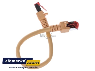 Top rear view EFB-Elektronik EC6000 0,25m geS/FTP RJ45 8(8) Patch cord Cat.6 0,25m - 
