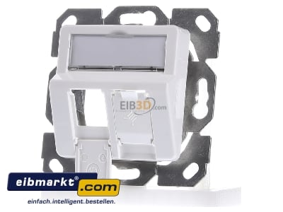 Front view Telegrtner H02010A0083 Data outlet white 
