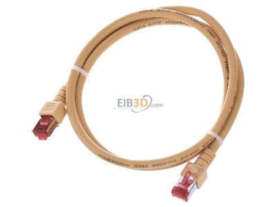 View up front EFB-Elektronik EC6000 1m ge S/FTP RJ45 8(8) Patch cord Cat.6 1m 
