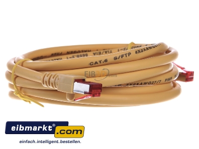 View on the left EFB-Elektronik EC6000 3m ge S/FTP RJ45 8(8) Patch cord Cat.6 3m
