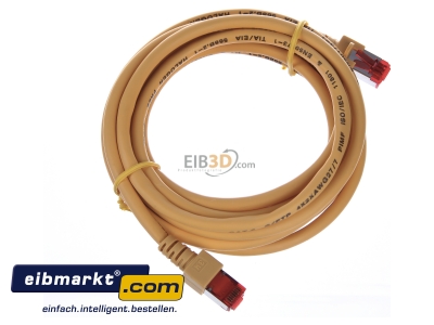 View top left EFB-Elektronik EC6000 3m ge S/FTP RJ45 8(8) Patch cord Cat.6 3m
