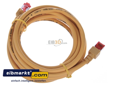 Top rear view EFB-Elektronik EC6000 3m ge S/FTP RJ45 8(8) Patch cord Cat.6 3m
