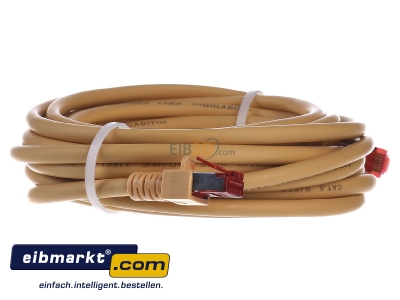 Ansicht links EFB-Elektronik EC6000 5m ge S/FTP Patchkabel Cat.6 2xRJ45 mit S/FTP 