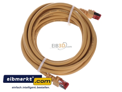 Ansicht oben links EFB-Elektronik EC6000 5m ge S/FTP Patchkabel Cat.6 2xRJ45 mit S/FTP 