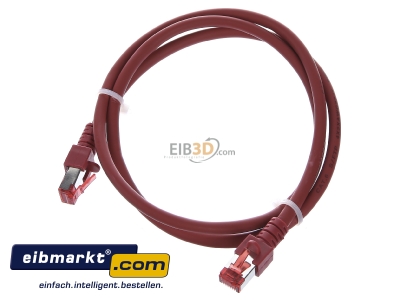 View up front EFB-Elektronik EC6000 1m rt S/FTP RJ45 8(8) Patch cord Cat.6 1m 

