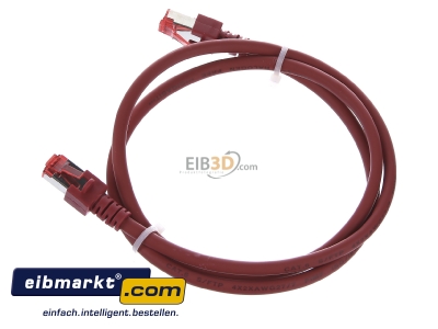 View top right EFB-Elektronik EC6000 1m rt S/FTP RJ45 8(8) Patch cord Cat.6 1m 
