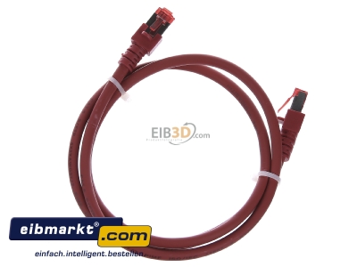 Top rear view EFB-Elektronik EC6000 1m rt S/FTP RJ45 8(8) Patch cord Cat.6 1m 
