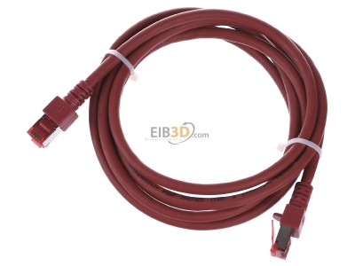 View up front EFB-Elektronik EC6000 2m rt S/FTP RJ45 8(8) Patch cord Cat.6 2m 
