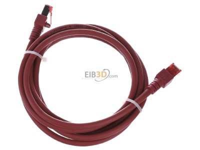Top rear view EFB-Elektronik EC6000 2m rt S/FTP RJ45 8(8) Patch cord Cat.6 2m 
