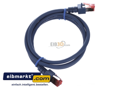 View top left EFB-Elektronik EC6000 1m bl S/FTP RJ45 8(8) Patch cord Cat.6 1m
