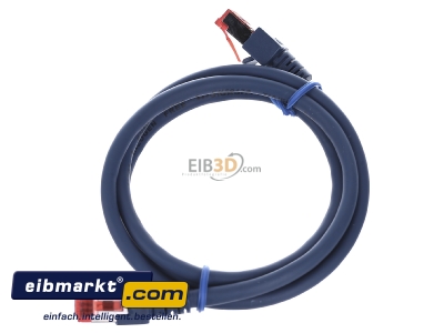 View top right EFB-Elektronik EC6000 1m bl S/FTP RJ45 8(8) Patch cord Cat.6 1m
