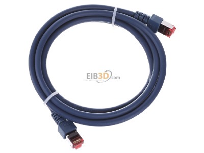 Ansicht oben links EFB-Elektronik EC6000 2m bl S/FTP Patchkabel Cat.6 2xRJ45 mit S/FTP 