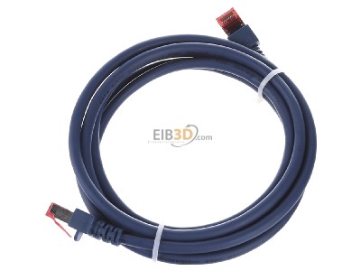 Ansicht oben rechts EFB-Elektronik EC6000 2m bl S/FTP Patchkabel Cat.6 2xRJ45 mit S/FTP 