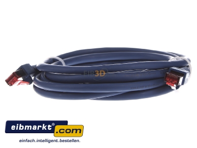 Front view EFB-Elektronik EC6000 3m bl S/FTP RJ45 8(8) Patch cord Cat.6 3m 
