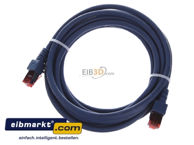 View up front EFB-Elektronik EC6000 3m bl S/FTP RJ45 8(8) Patch cord Cat.6 3m 
