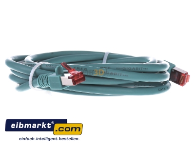 View on the left EFB-Elektronik EC6000 3m gn S/FTP RJ45 8(8) Patch cord Cat.6 3m 
