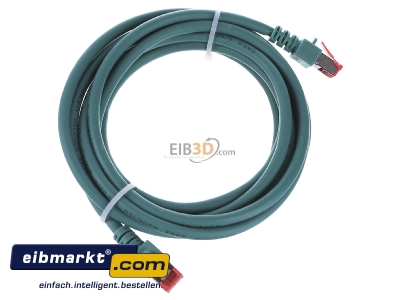 Ansicht oben links EFB-Elektronik EC6000 3m gn S/FTP Patchkabel Cat.6 2xRJ45 mit S/FTP 