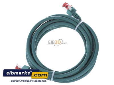 Ansicht oben rechts EFB-Elektronik EC6000 3m gn S/FTP Patchkabel Cat.6 2xRJ45 mit S/FTP 