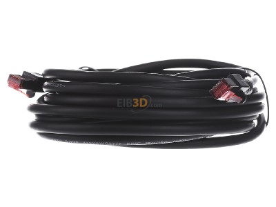 Front view EFB-Elektronik EC6000 7,5m sw S/FTP RJ45 8(8) Patch cord Cat.6 7,5m 
