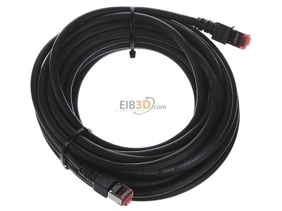 View top left EFB-Elektronik EC6000 7,5m sw S/FTP RJ45 8(8) Patch cord Cat.6 7,5m 
