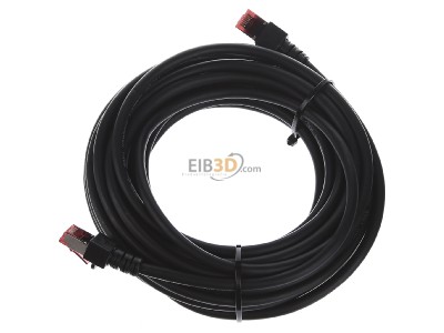 View top right EFB-Elektronik EC6000 7,5m sw S/FTP RJ45 8(8) Patch cord Cat.6 7,5m 
