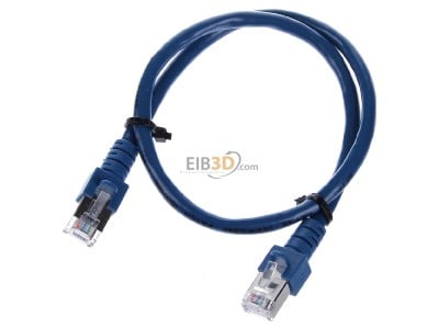 View up front EFB-Elektronik EC5000 0,5m blSF/UTP RJ45 8(8) Patch cord Cat.5E 0,5m 
