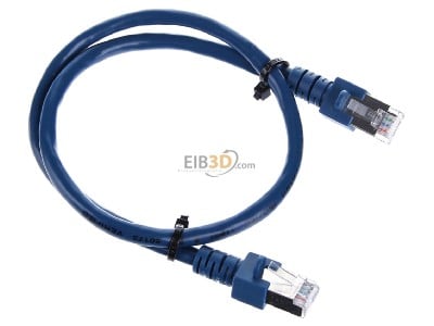 View top left EFB-Elektronik EC5000 0,5m blSF/UTP RJ45 8(8) Patch cord Cat.5E 0,5m 
