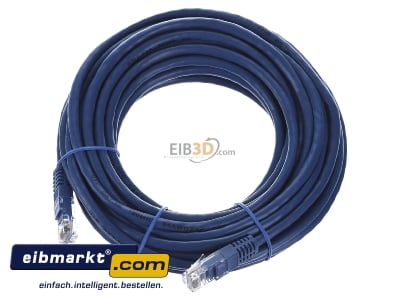 View up front EFB-Elektronik K8094.10m bl RJ45 8(8) Patch cord Cat.5E 10m
