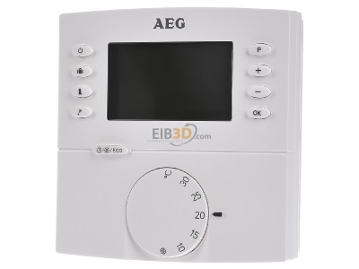 Front view EHT AEG RTF-D Room temperature controller 
