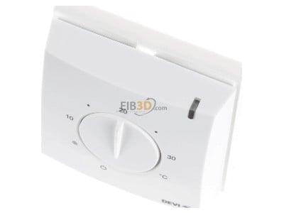 Ansicht oben vorne Devi devireg 132 Thermostat ink.Boden-Raumfhler 