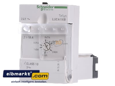 Front view Schneider Electric LUCA1XB Tripping bloc for circuit-breaker 1,4A - 
