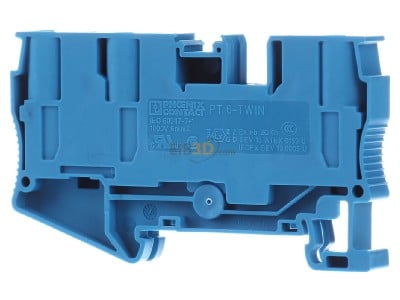 Back view Phoenix PT 6-TWIN BU Feed-through terminal block 8,2mm 41A 
