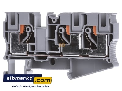 Front view Phoenix Contact PT 10-TWIN Feed-through terminal block 10,2mm 70A 
