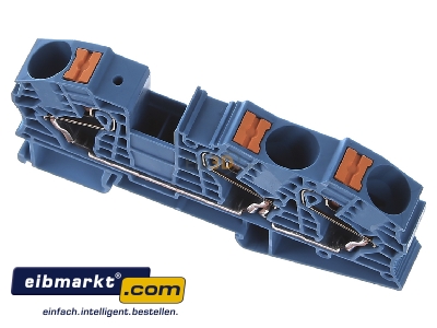 View up front Phoenix Contact PT 16-TWIN N BU Feed-through terminal block 12,2mm 90A 
