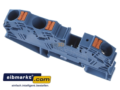 Top rear view Phoenix Contact PT 16-TWIN N BU Feed-through terminal block 12,2mm 90A 
