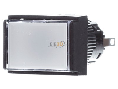 Frontansicht Schneider Electric XB6EDW1B1P Leuchtdrucktaster, wei o. Rastung, 24V, 1W 