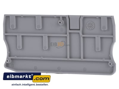 Front view Phoenix Contact 3208748 End/partition plate for terminal block
