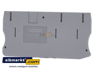 Back view Phoenix Contact 3208748 End/partition plate for terminal block
