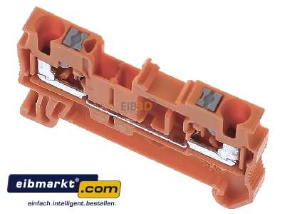 View up front Phoenix Contact PT 2,5 OG Feed-through terminal block
